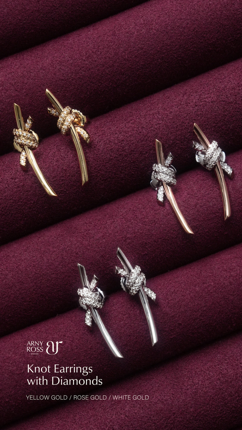 Knot Necklace with Diamonds