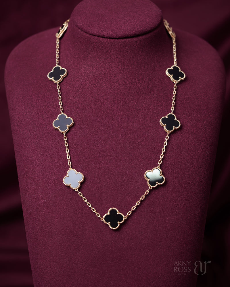 10 Motif Black Onyx Necklace