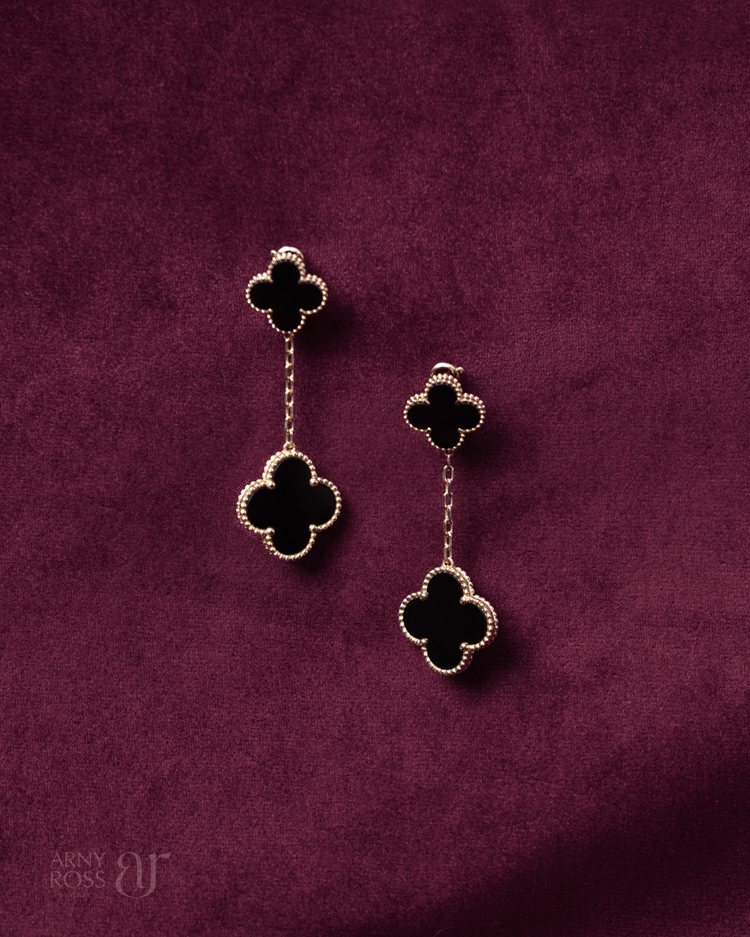 Black Onyx Dangling Earrings