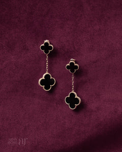 Black Onyx Dangling Earrings