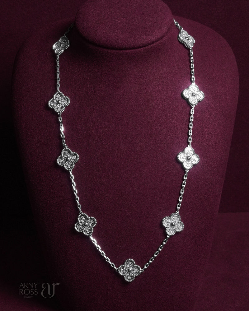 10 Motif Full Diamond Necklace