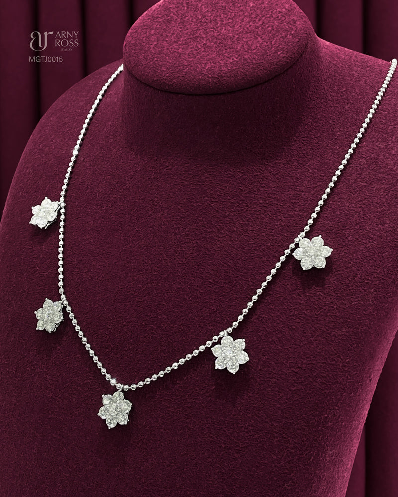 Rositas Diamond Station Necklace