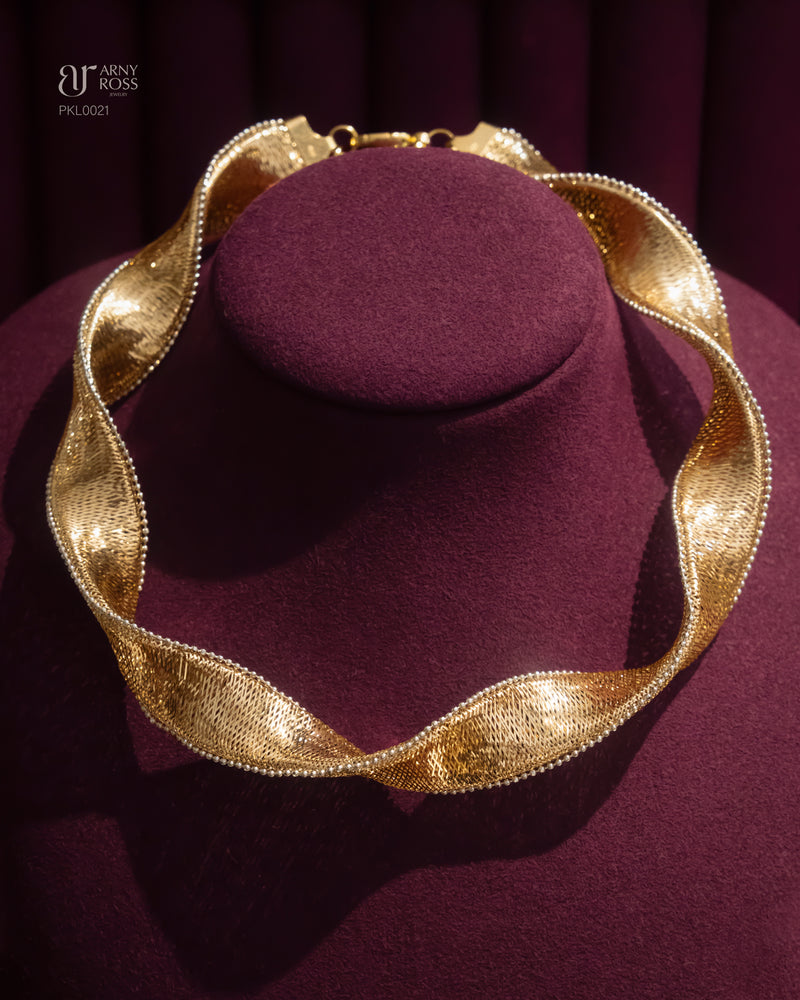 Twisted Gold Choker