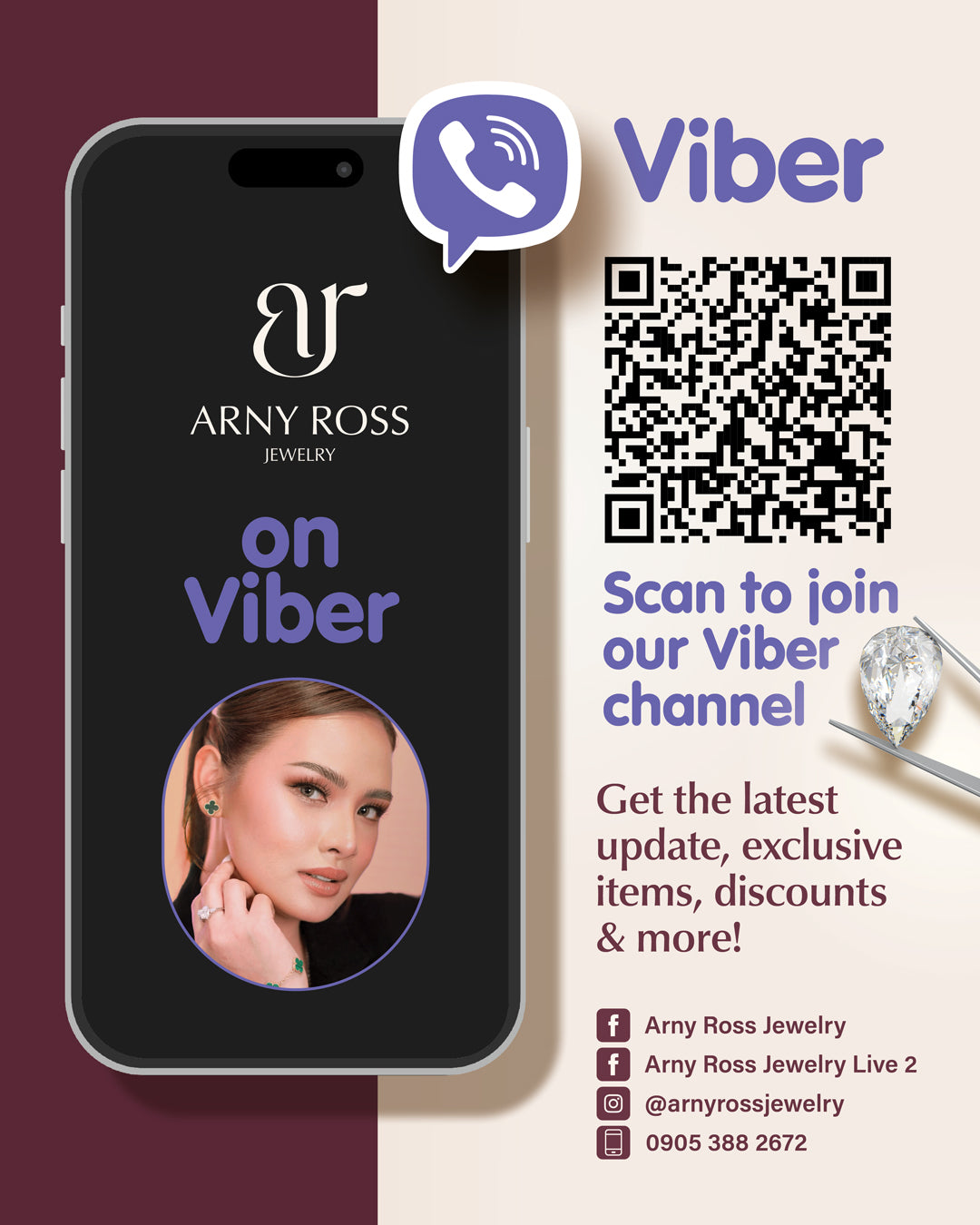 Join the Arny Ross Jewelry Viber channel