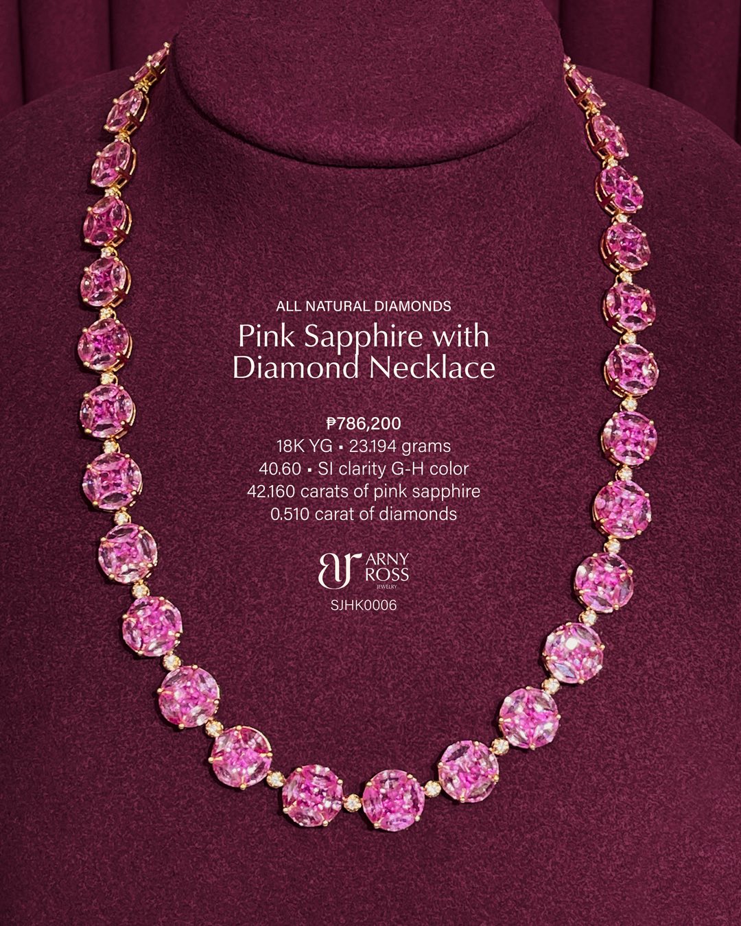 Sapphire and Diamond Necklace