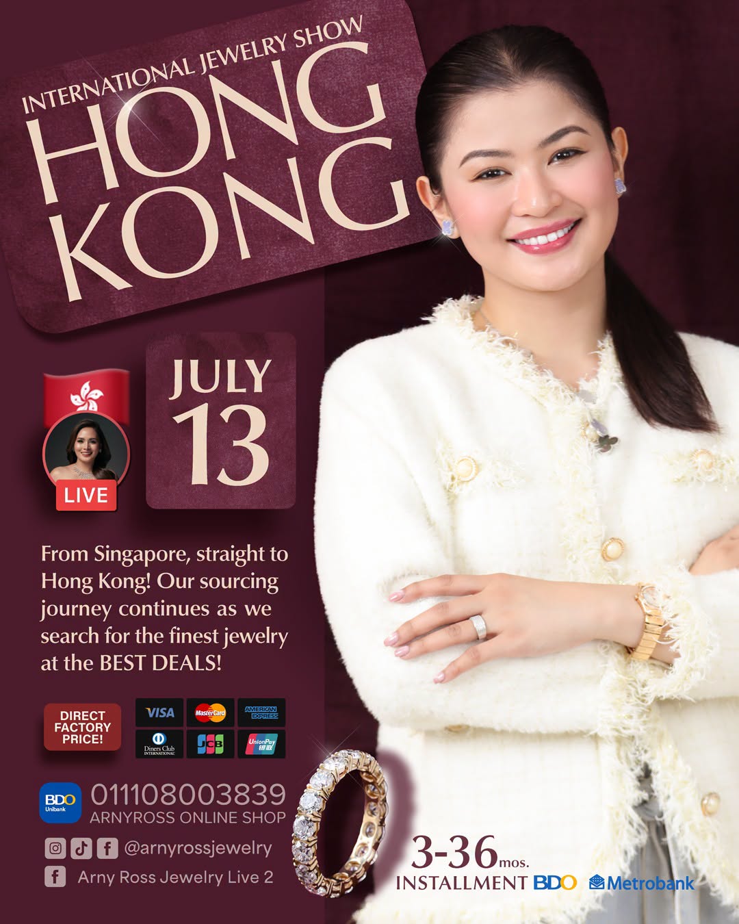 HONGKONG LIVE!  | DAY 1 WITH MS. RISH | DIRECT FACTORY PRICE DIAMONDSNO MIDDLEMAN, STRAIGHT FROM THE MANUFACTURERS