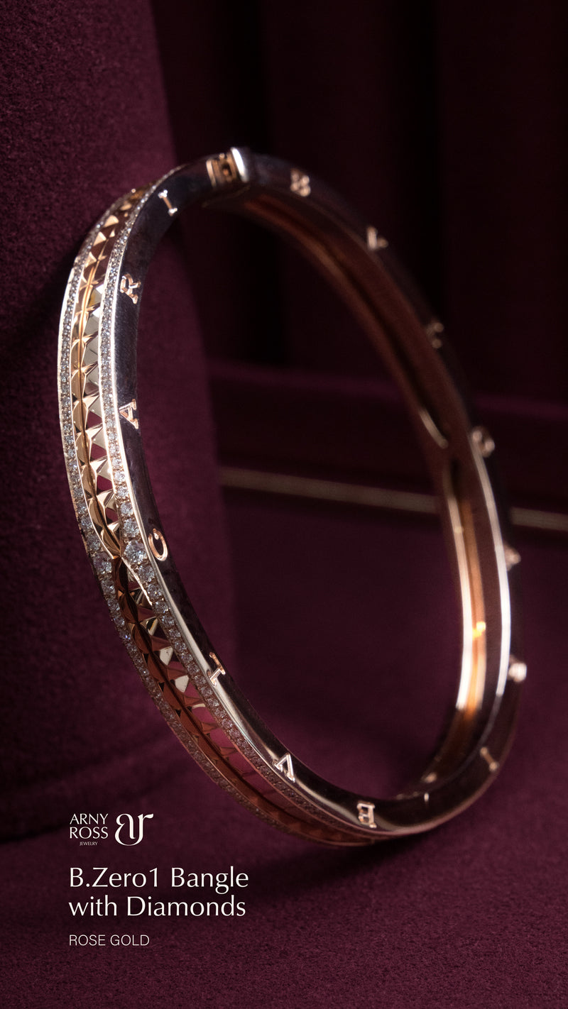 B.Zero1 Bangle with Diamonds