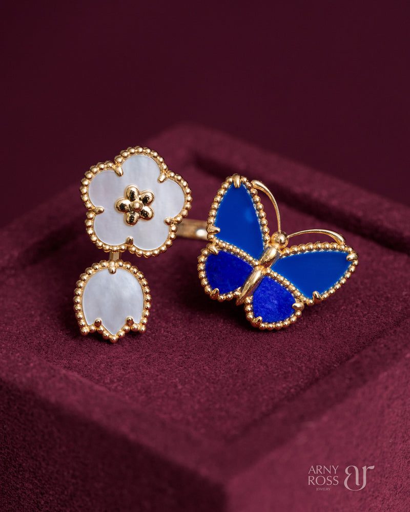 Lucky Spring Butterfly Ring