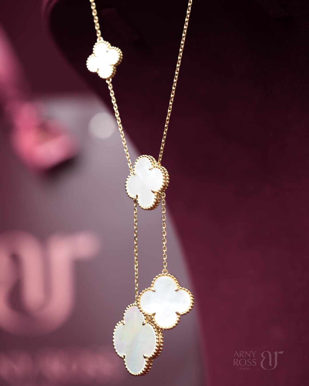 6 Motif Mother of Pearl Necklace