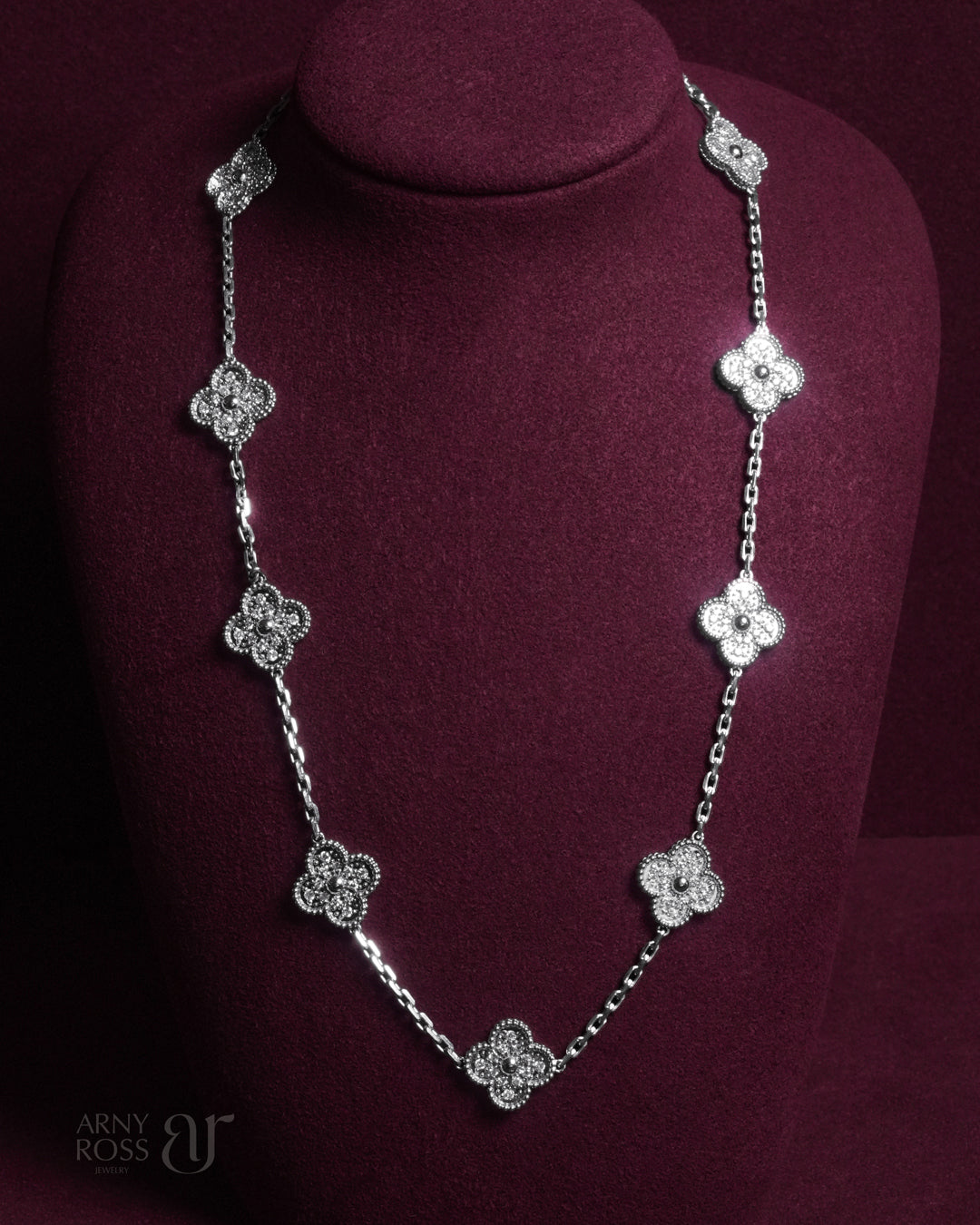 10 Motif Full Diamond Necklace