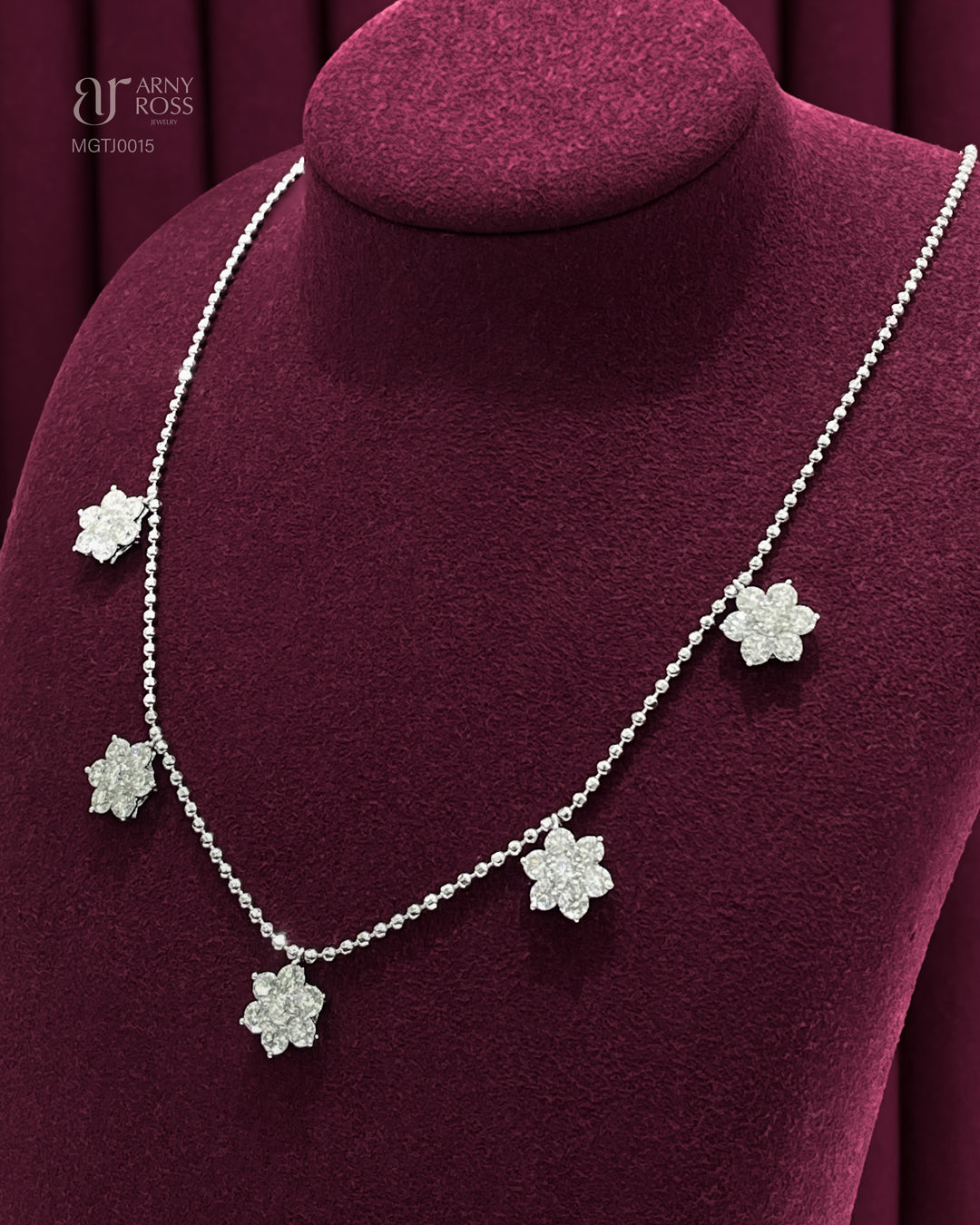 Rositas Diamond Station Necklace