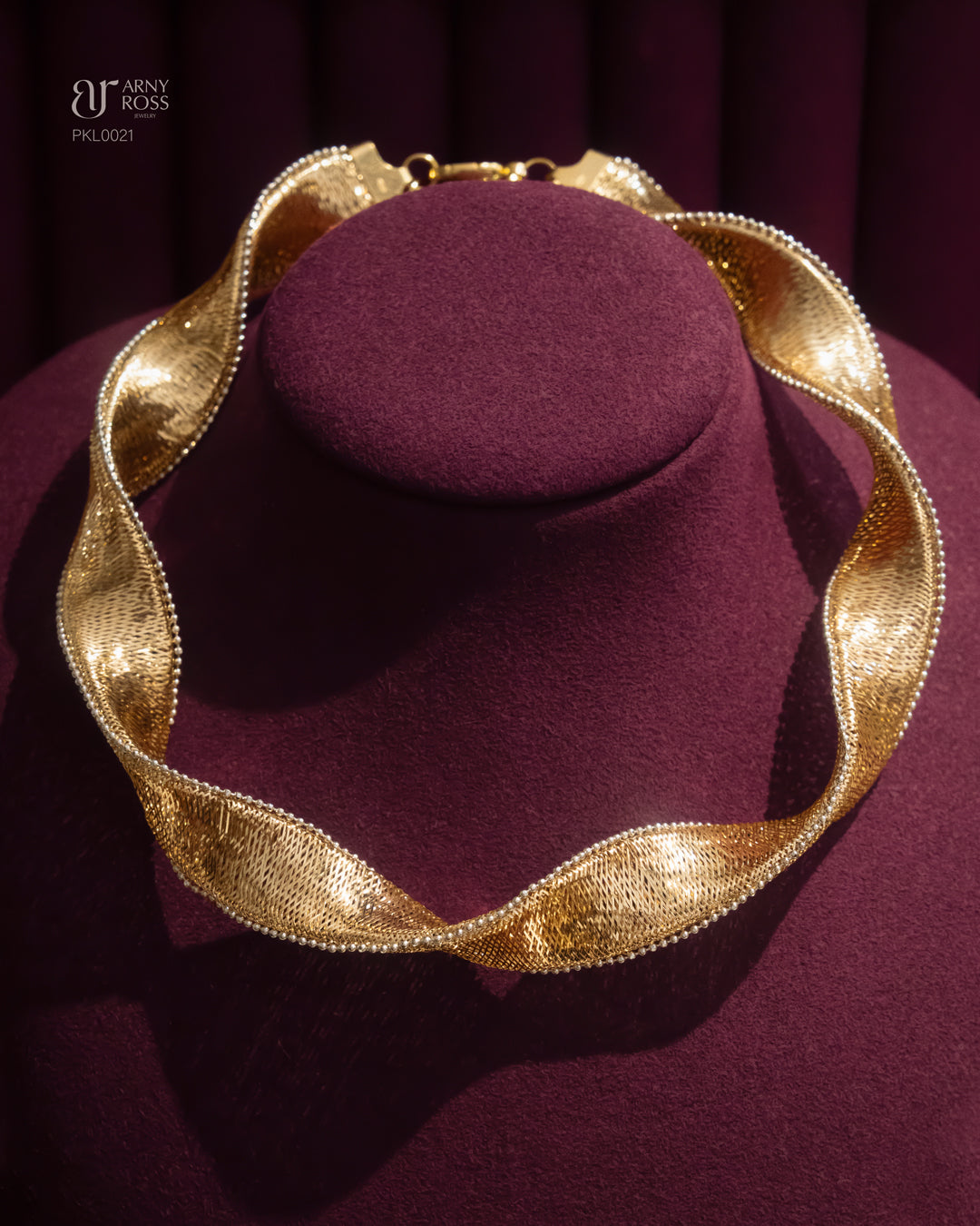 Twisted Gold Choker