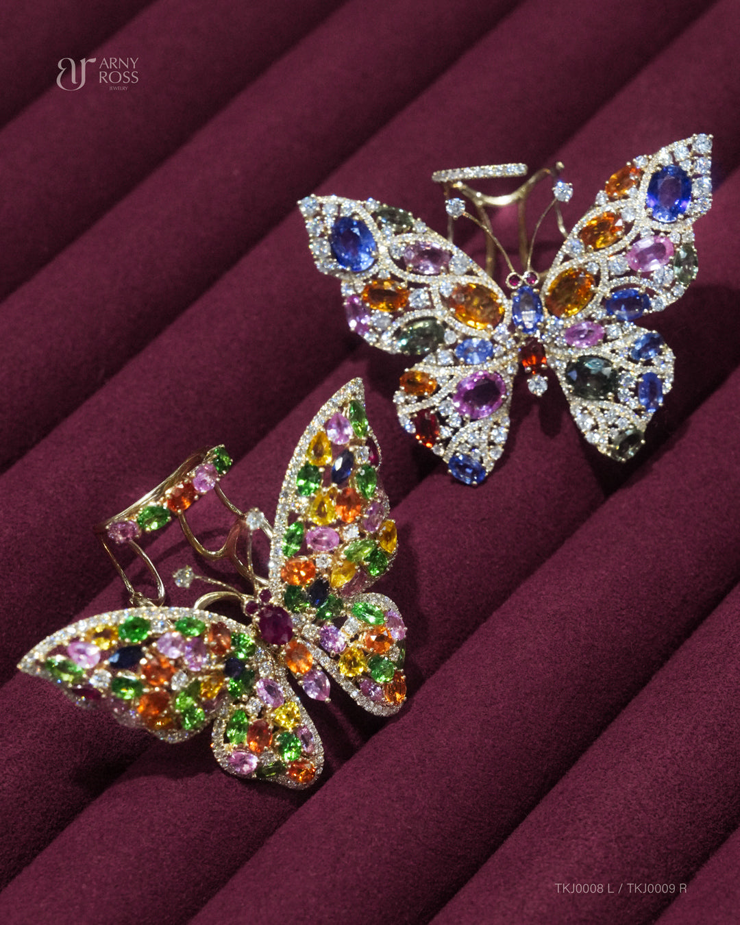 Multi-Sapphire Butterfly Ring